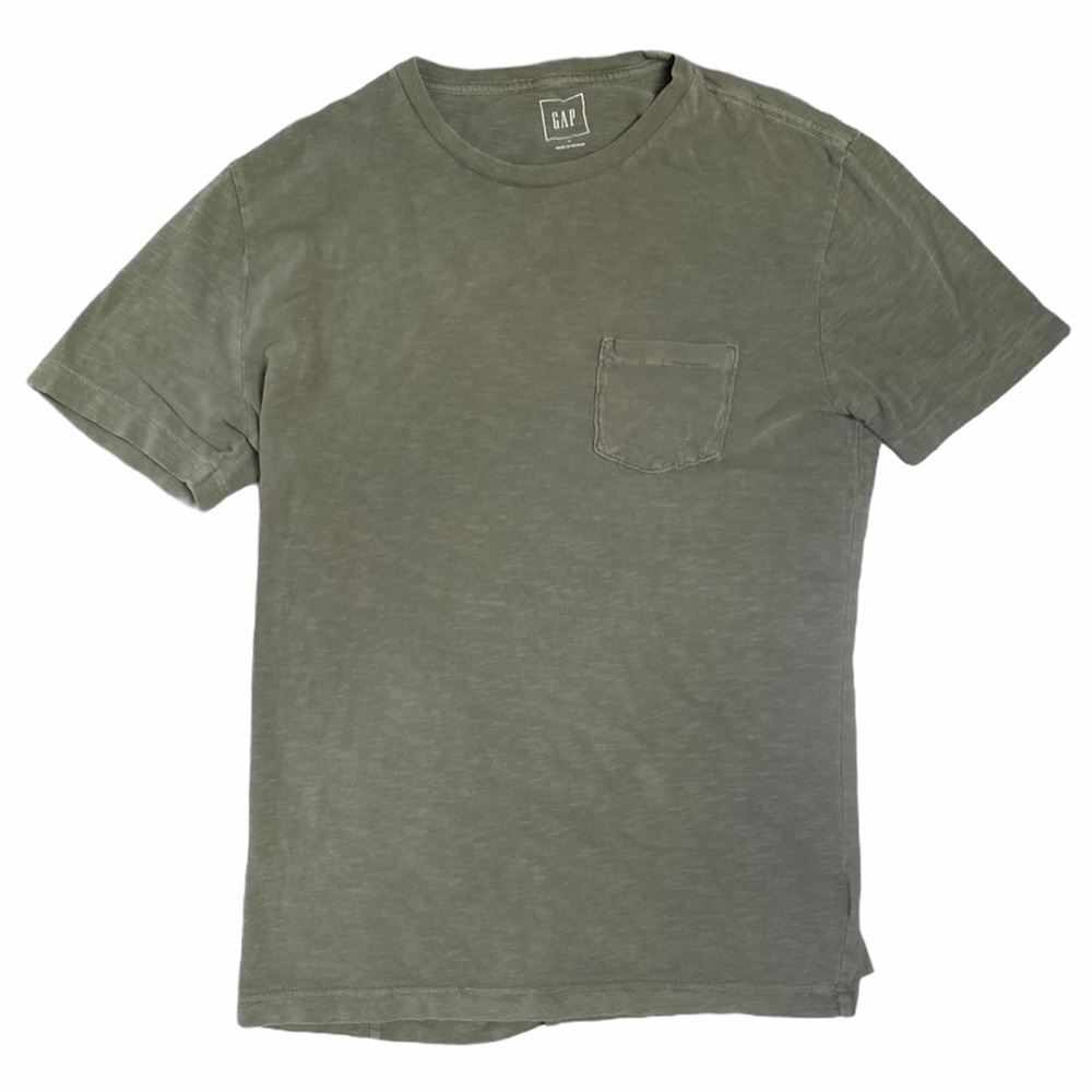 Army Green Gap Pocket Tee